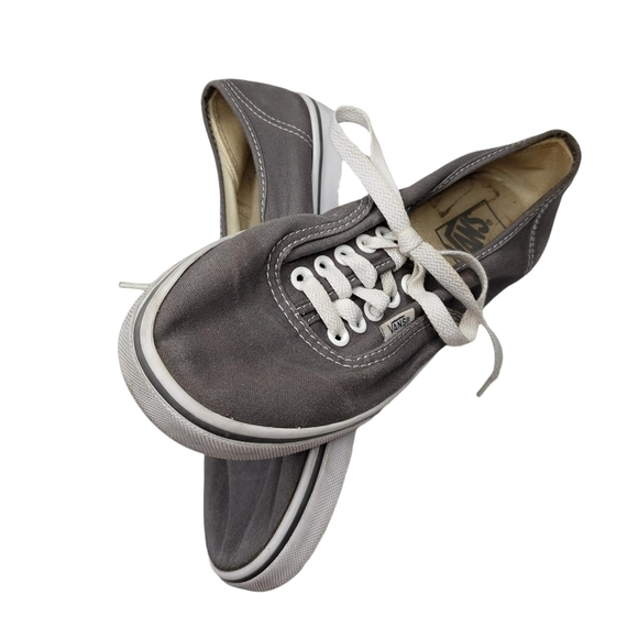 VANS | Neutral Gray Canvas Low Top Classic Street Skateboard Sneakers Womens 7.5 - Picture 5 of 11